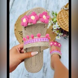 Super cute lightweight handmade sandals; Size 8; NWOT